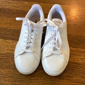 Adidas Advantage White with Copper Metallic (Size 6.5)